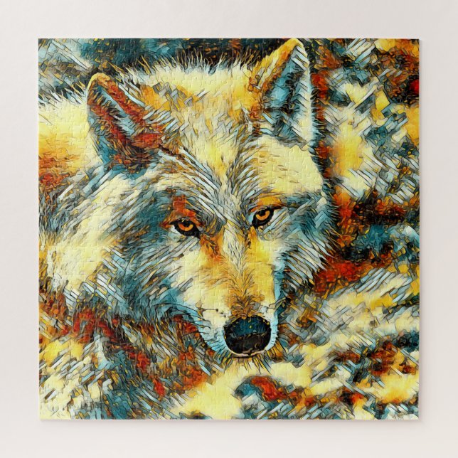 AnimalArt_Wolf_003 Puzzle (Vertikal)