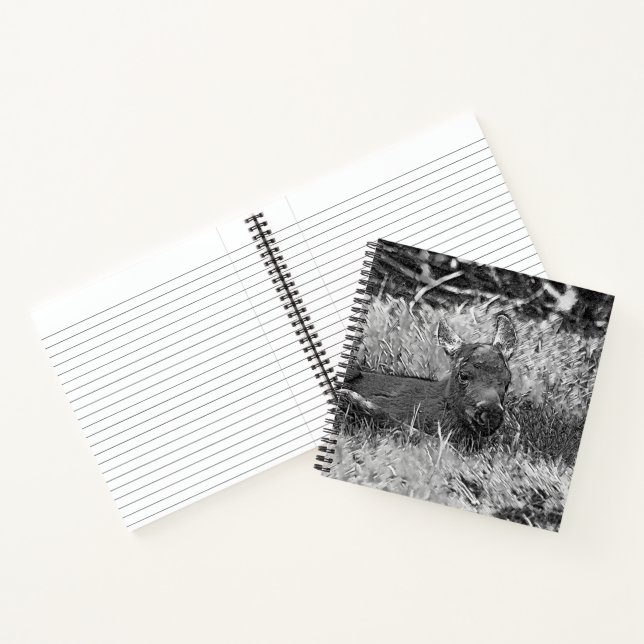 AnimalArtBW_Moose_001 Notizbuch (Innenseite)