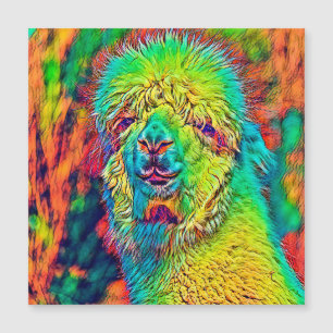 AnimalColor_Alpaca_005 Magnetkarte