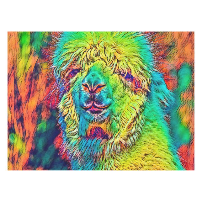 AnimalColor_Alpaca_005 Tischdecke (Vorderseite (Horizontal))