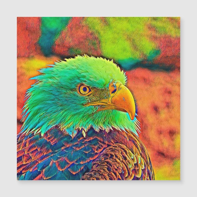 AnimalColor_Bird_008 Magnetkarte (Vorderseite)