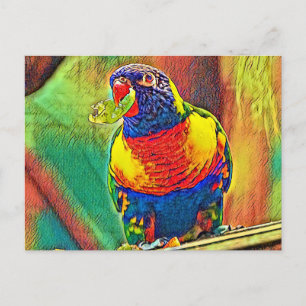 AnimalColor_Bird_07 Postkarte