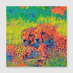 AnimalColor_Cheetah_008 Magnetkarte