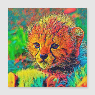AnimalColor_Cheetah_018 Magnetkarte