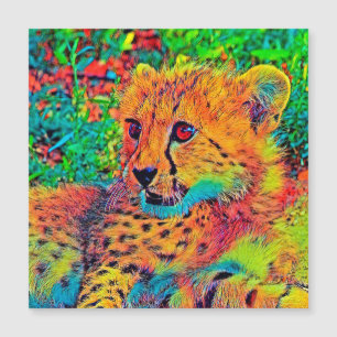 AnimalColor_Cheetah_022 Magnetkarte