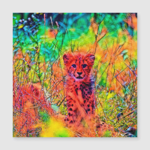 AnimalColor_Cheetah_07 Magnetkarte