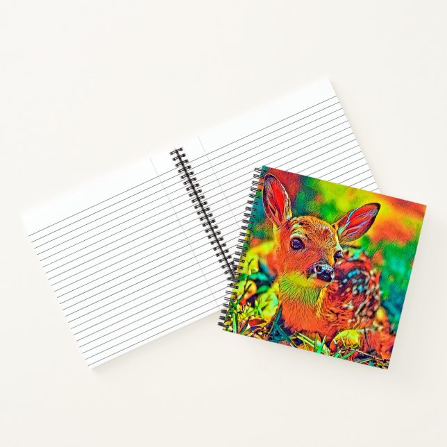 AnimalColor_Deer_002 Notizbuch (Innenseite)