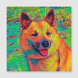 AnimalColor_Dog_014 Magnetkarte