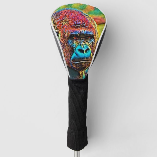 AnimalColor_Gorilla_010 Golf Headcover (Vorderseite)