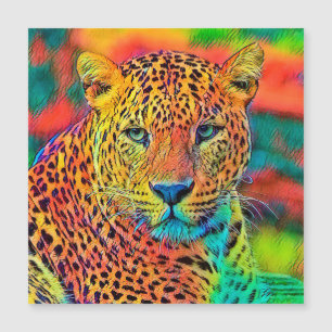 AnimalColor_Leopard_001 Magnetkarte