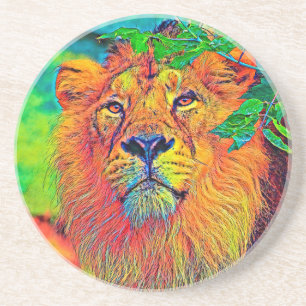 AnimalColor_Lion_001 Getränkeuntersetzer