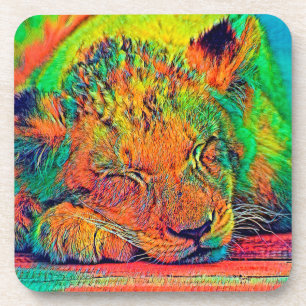 AnimalColor_Lion_002 Getränkeuntersetzer