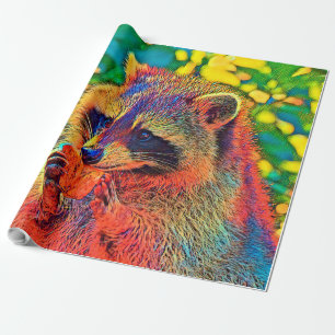 AnimalColor_Raccoon_001_by_JAMColors Geschenkpapier
