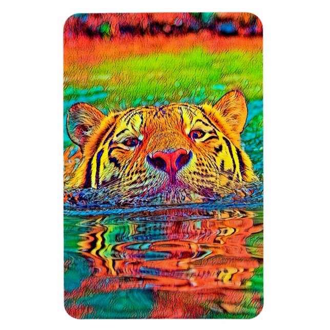 AnimalColor_Tiger_001 Magnet (Vertikal)