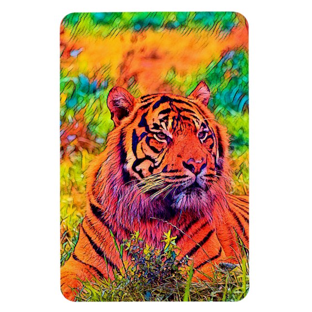 AnimalColor_Tiger_002 Magnet (Vertikal)