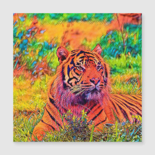 AnimalColor_Tiger_002 Magnetkarte