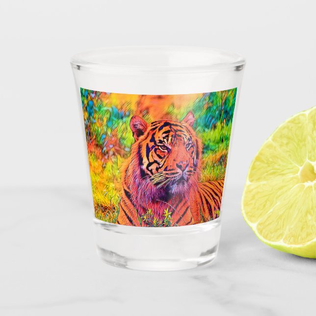 AnimalColor_Tiger_002 Schnapsglas (Vorderseite)