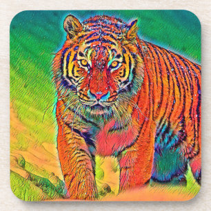 AnimalColor_Tiger_005 Getränkeuntersetzer