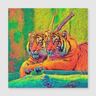 AnimalColor_Tiger_054 Magnetkarte