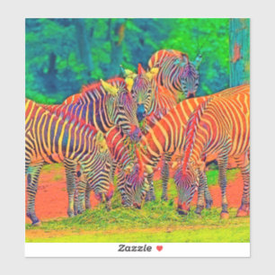 AnimalColor_Zebra_002 Aufkleber