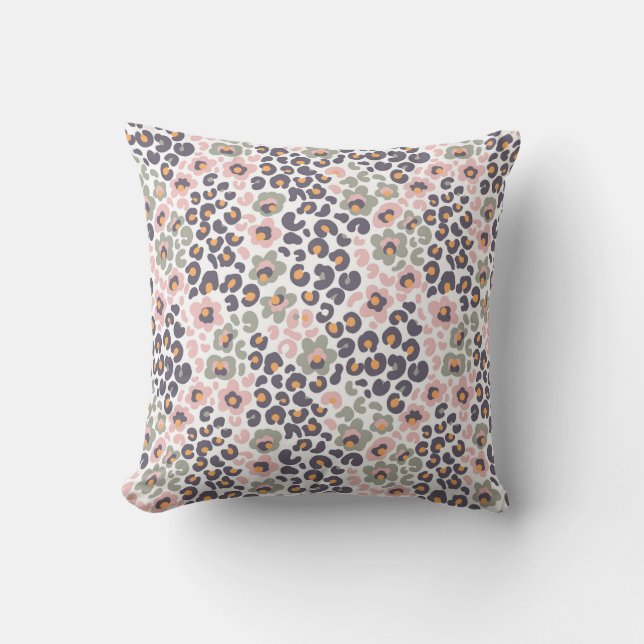 Animalier mit Blume Kissen (Vorderseite)
