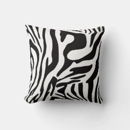 Animalier schwarz-weiß Zebra Stil Kissen