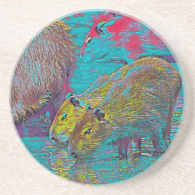 AnimalMix_Capybara_005 Getränkeuntersetzer (Vorne)