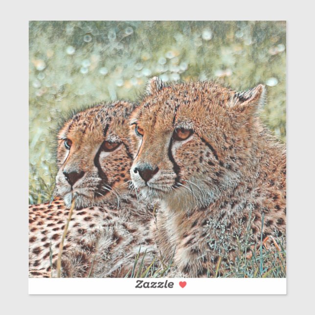 AnimalMix_Cheetah_031 Aufkleber (Blatt)
