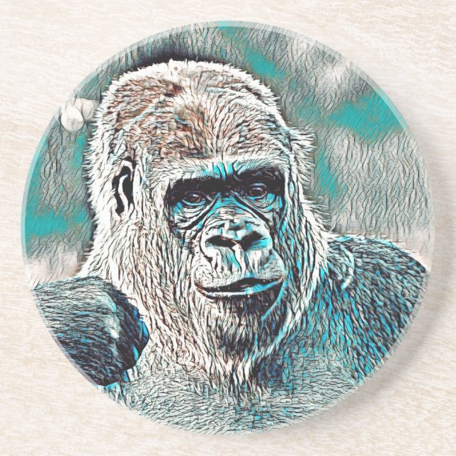 AnimalMix_Gorilla_008 Getränkeuntersetzer (Vorne)
