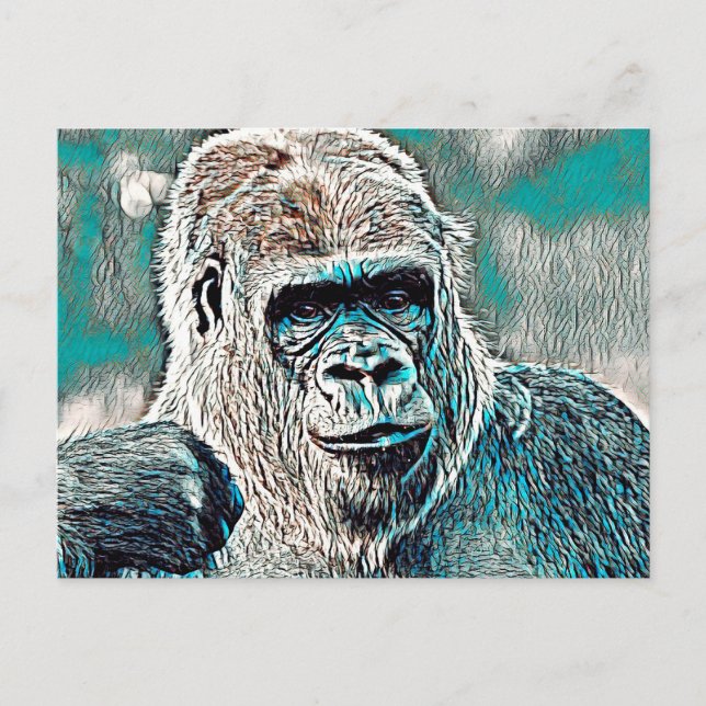AnimalMix_Gorilla_008 Postkarte (Vorderseite)