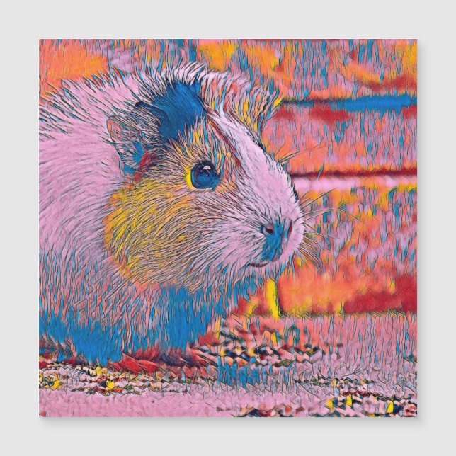 AnimalMix_Guineapig_002 Magnetkarte (Vorderseite)