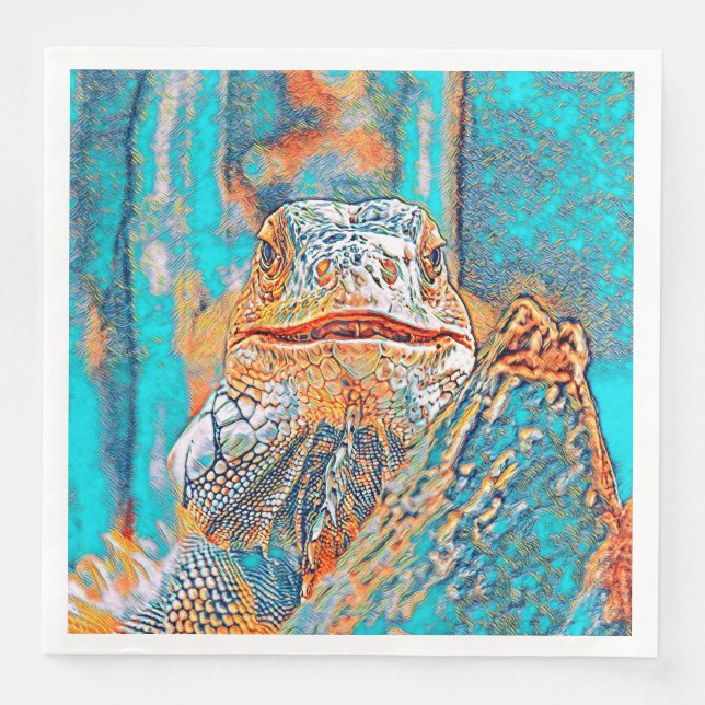 AnimalMix_Iguana_005 Serviette (Vorderseite)