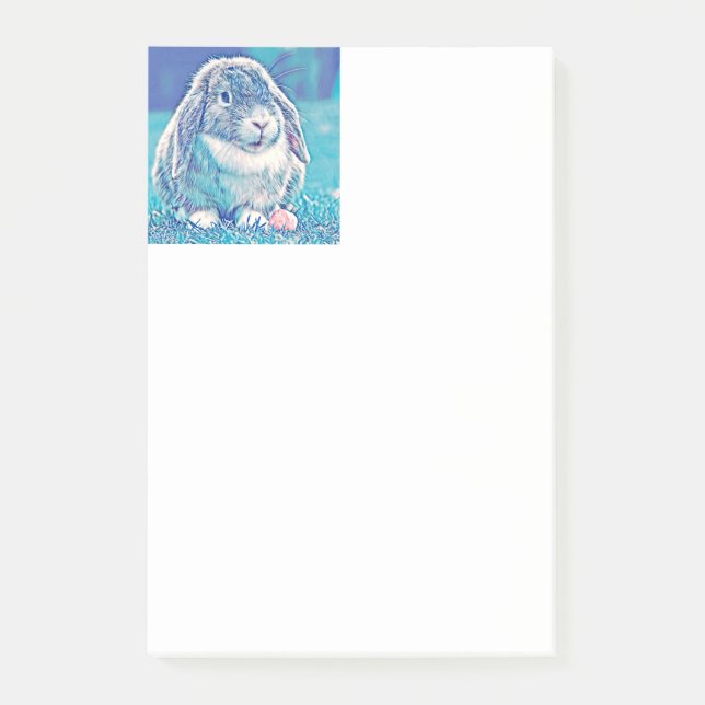 AnimalMix_Rabbit_001 Post-it Klebezettel (Vorderseite)