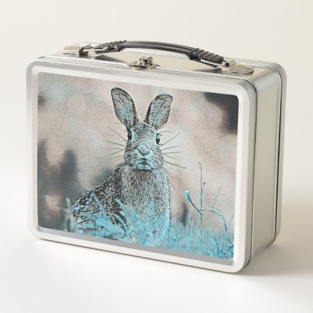 AnimalMix_Rabbit_024 Metall Brotdose (Vorderseite)