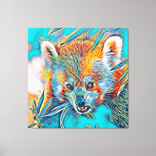 AnimalMix_RedPanda_001 Leinwanddruck (Vorderseite)