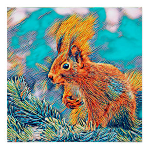 AnimalMix_Squirrel_001_by_JAMColors Poster