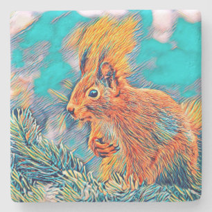 AnimalMix_Squirrel_001_by_JAMColors Steinuntersetzer