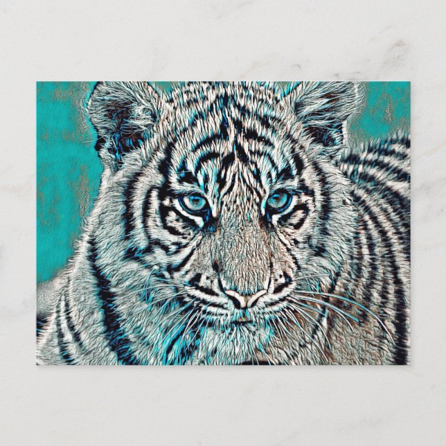 AnimalMix_Tiger_046 Postkarte (Vorderseite)