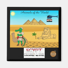 Animals of the World, Egypt: Crocodile & Camel Magnet