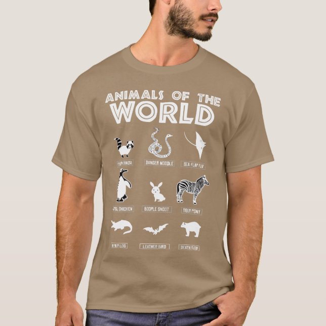 Animals Ofhe World Funny Animal friends T-Shirt (Vorderseite)