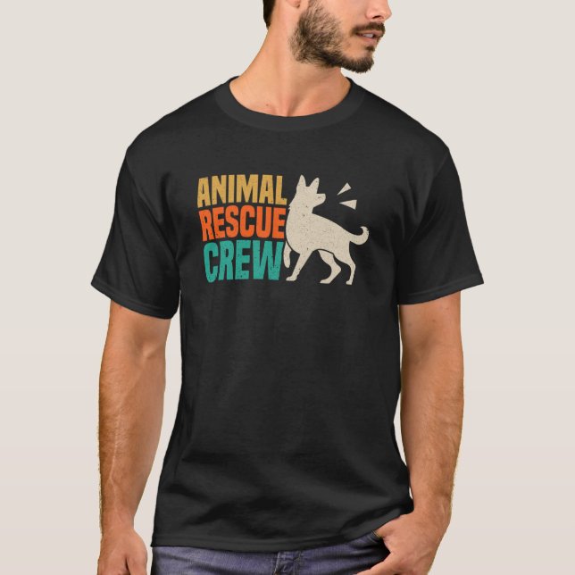 Animals Over People Animal Activist Rescue Conserv T-Shirt (Vorderseite)