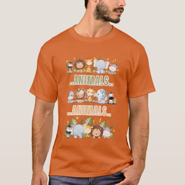 Animals retro T-Shirt (Vorderseite)