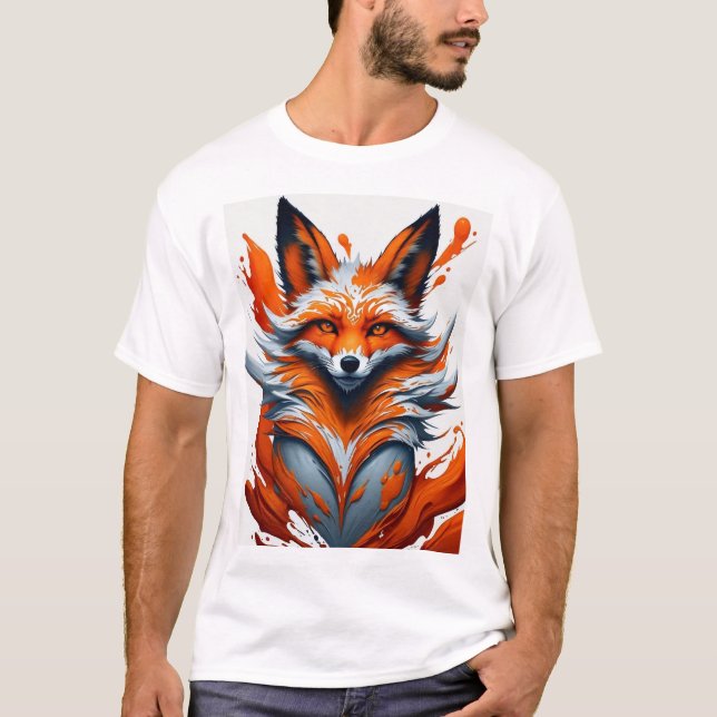 "Animals Splash Art" Zorro 2 T-Shirt (Vorderseite)
