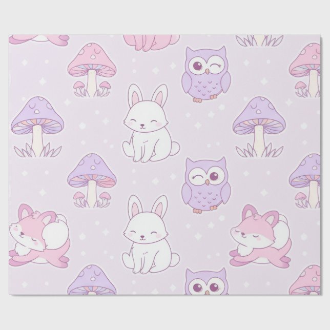Animals Wrapping Paper  Geschenkpapier (Flach)