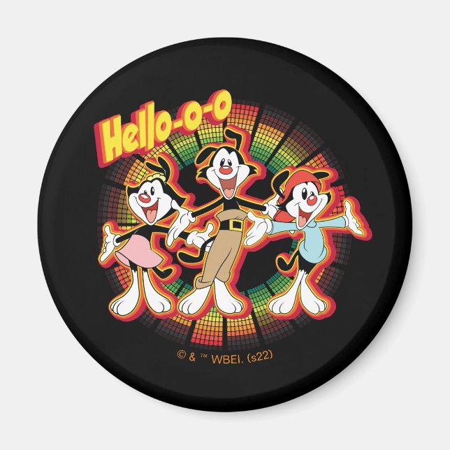 Animaniacs | Hello-o-o Retro Equalizer Graphic Magnet (Vorne)