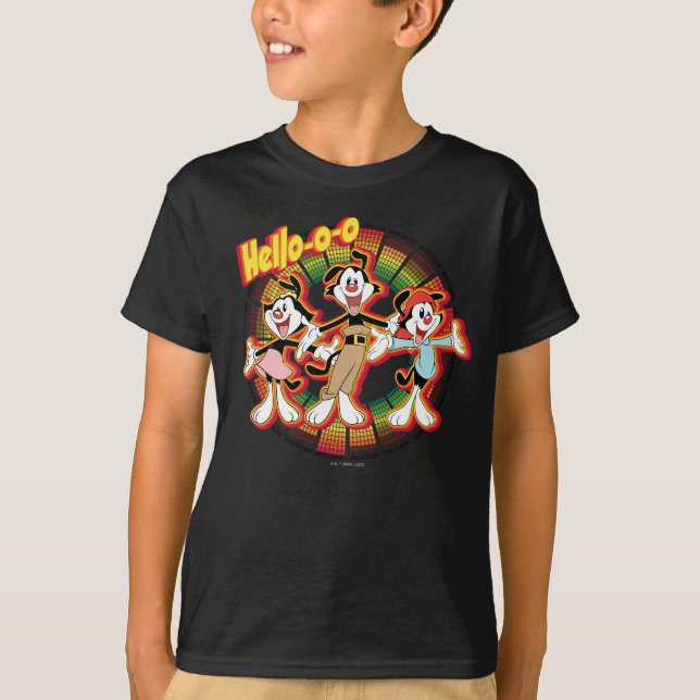 Animaniacs | Hello-o-o Retro Equalizer Graphic T-Shirt (Vorderseite)