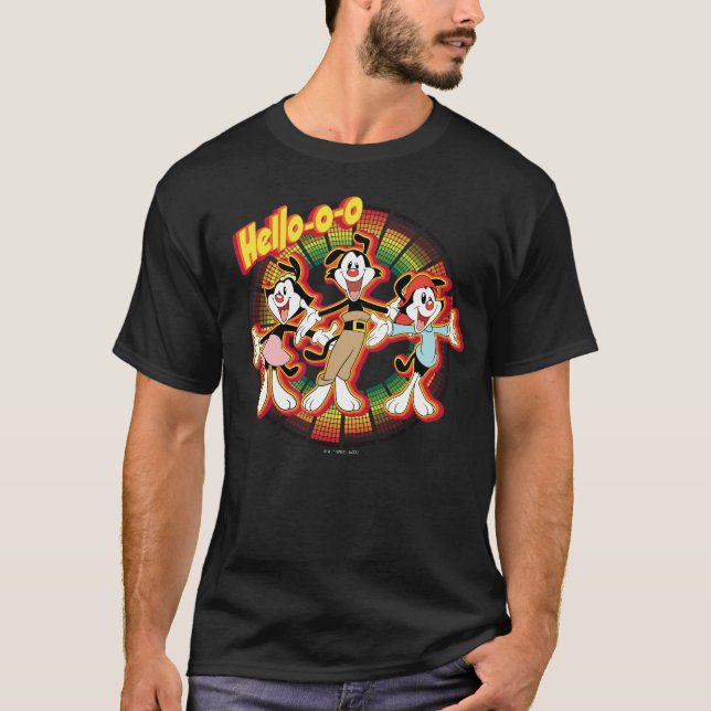 Animaniacs | Hello-o-o Retro Equalizer Graphic T-Shirt (Vorderseite)