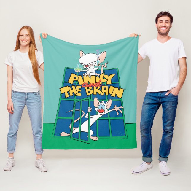 Animaniacs | Pinky und The Brain Cage Graphic Fleecedecke (Beispiel)