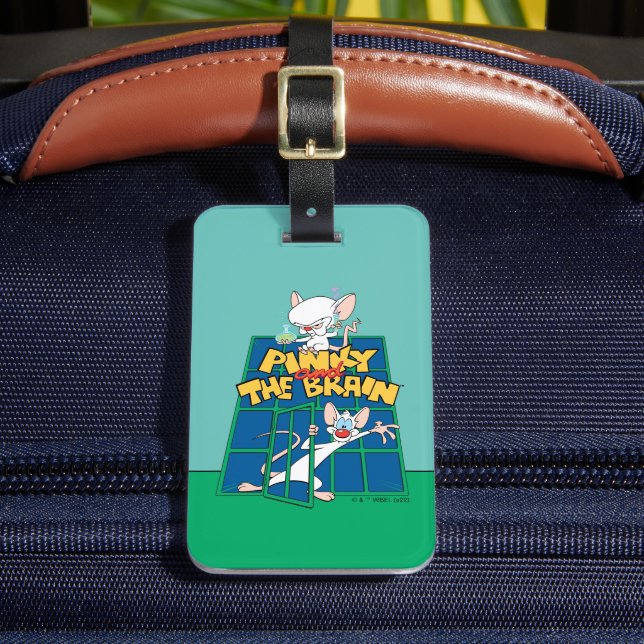 Animaniacs | Pinky und The Brain Cage Graphic Gepäckanhänger (Vorderseite Insitu 2)