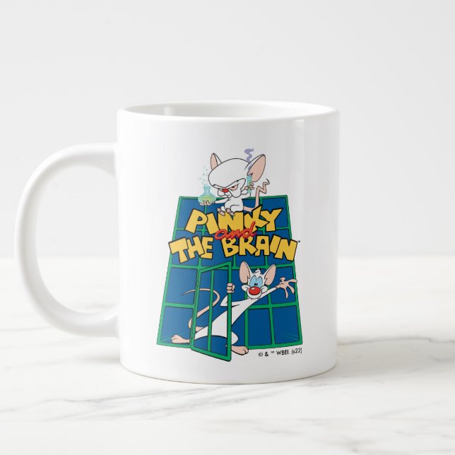 Animaniacs | Pinky und The Brain Cage Graphic Jumbo-Tasse (Links)